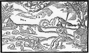 12月、Esmond Spenser（1552-99）の「The Shepheardes Calender」より、1579年に発行された原本の複製 作： English School